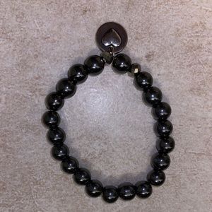 Black beaded bracelet